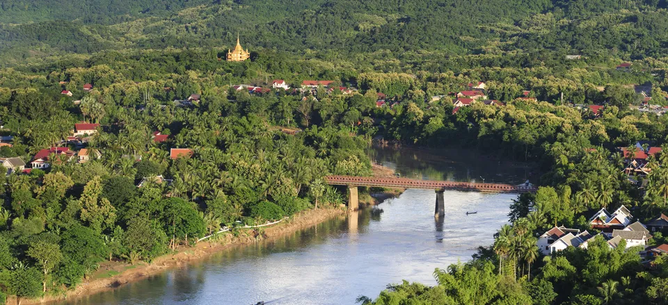  View of the Nam Khan River, Laos 