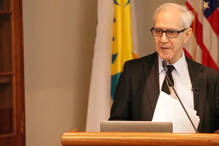 Art Molella delivers his speech on innovation.