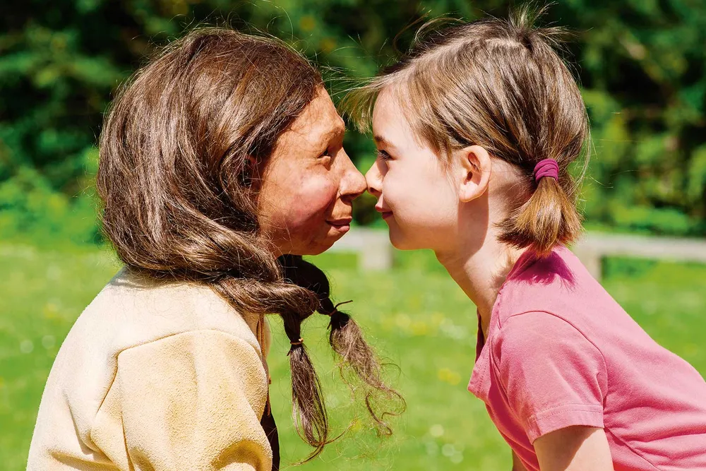 Neanderthal and Human Child