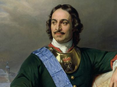 Peter the Great didn't wear a beard, but he did sport a groovy 'stache.