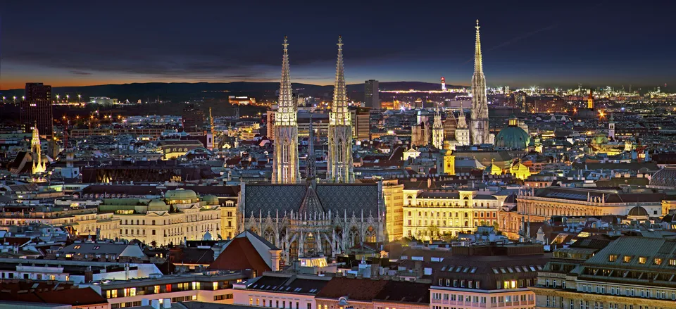  Vienna at night. Credit: Austrian National Tourist Office/Julius Silver