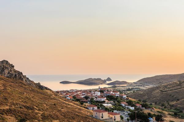 Panoramic view of Lemnos Island, Greece thumbnail