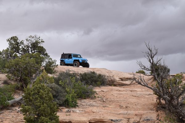 Jeep at the top of the rock thumbnail