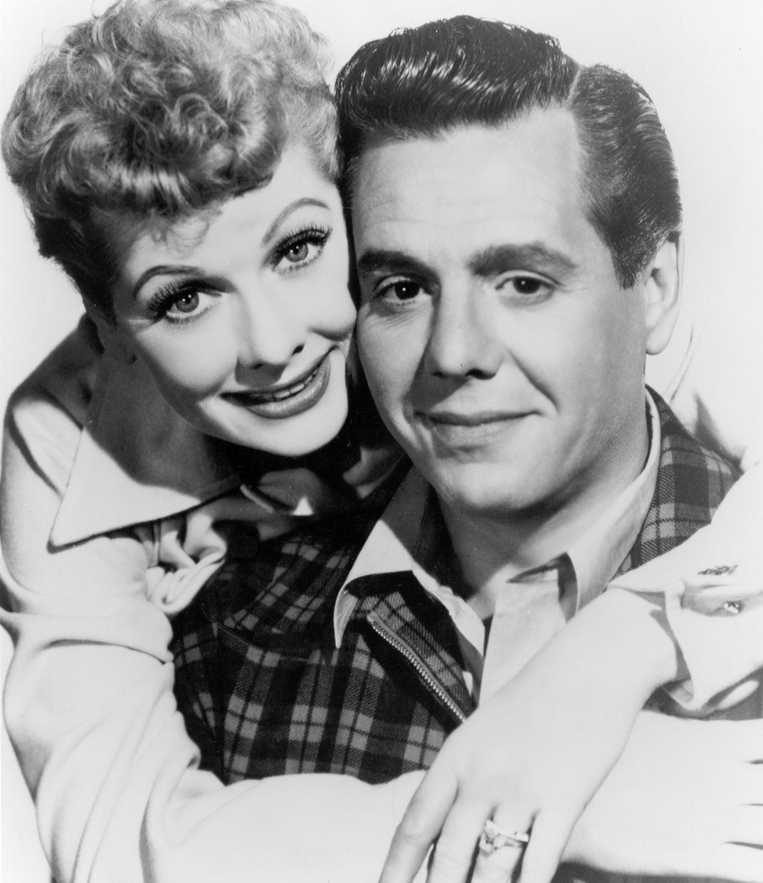 Publicity photo of Lucille and Desi in 1956