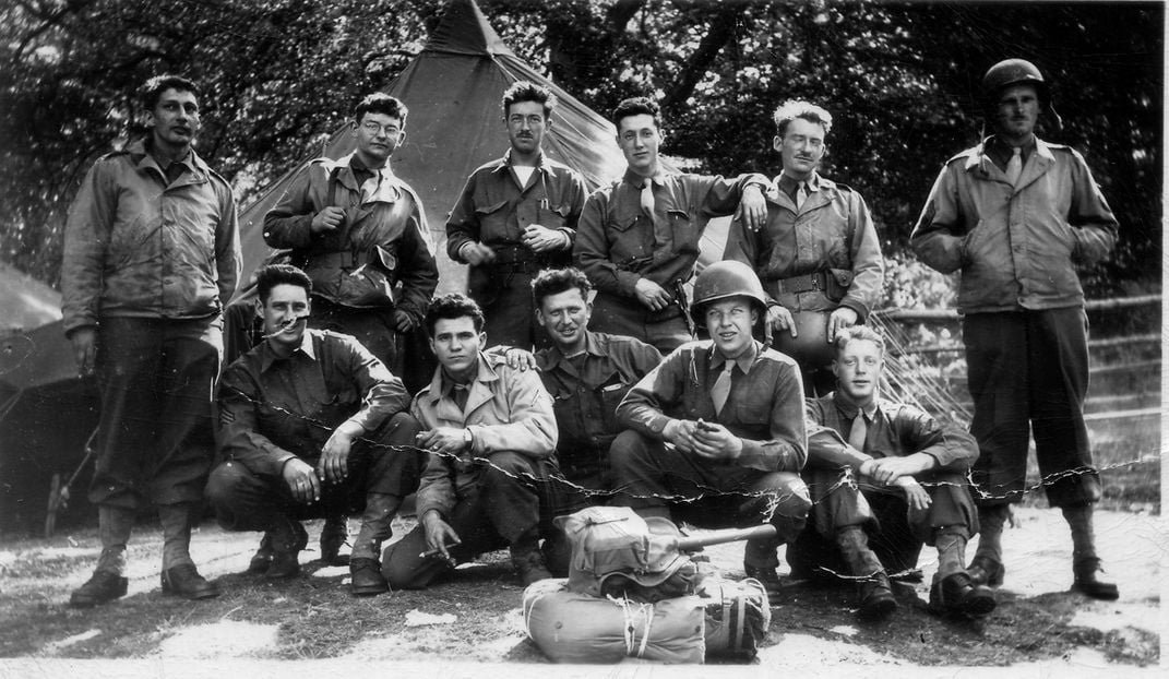 Men from Company D of the 603rd Camouflage Engineers, the unit that handled visual deception for the 23rd