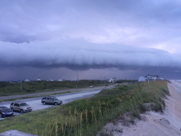 Storm cloud over North Topsail Beach thumbnail