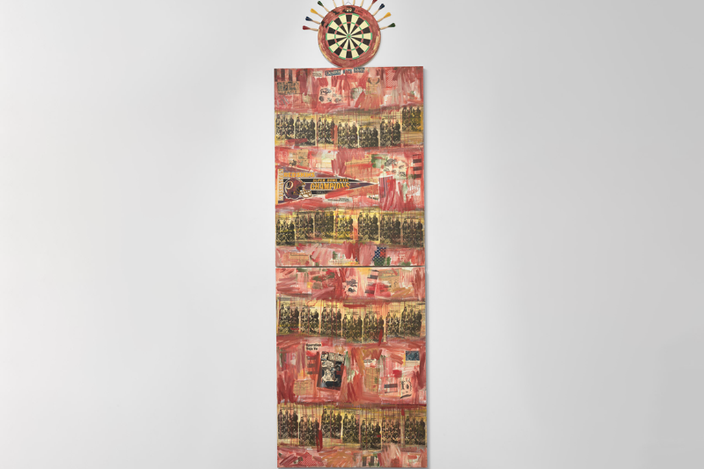 Jaune Quick-to-See Smith, "I See Red: Target"