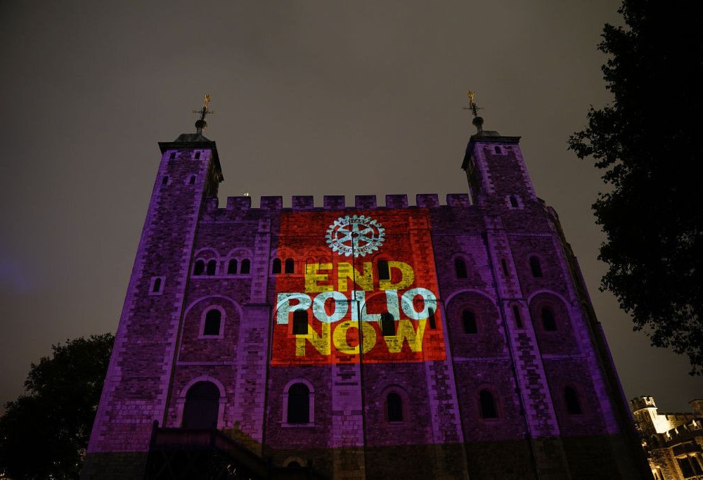 Tower of London end polio now
