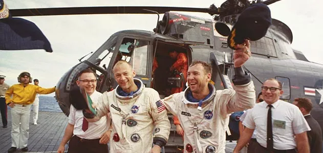 Buzz Aldrin and Jim Lovell