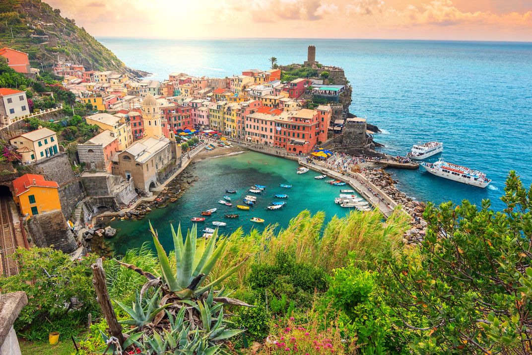 The village of Vernazza, along the Cinque Terre
