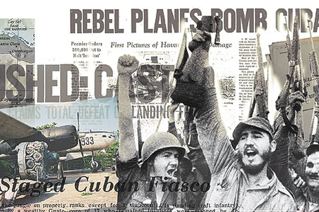 Media coverage of the Bay of Pigs fiasco was unbridled. Far right: the narrator, as a staff sergeant in the Alabama Air National Guard in the 1950s.