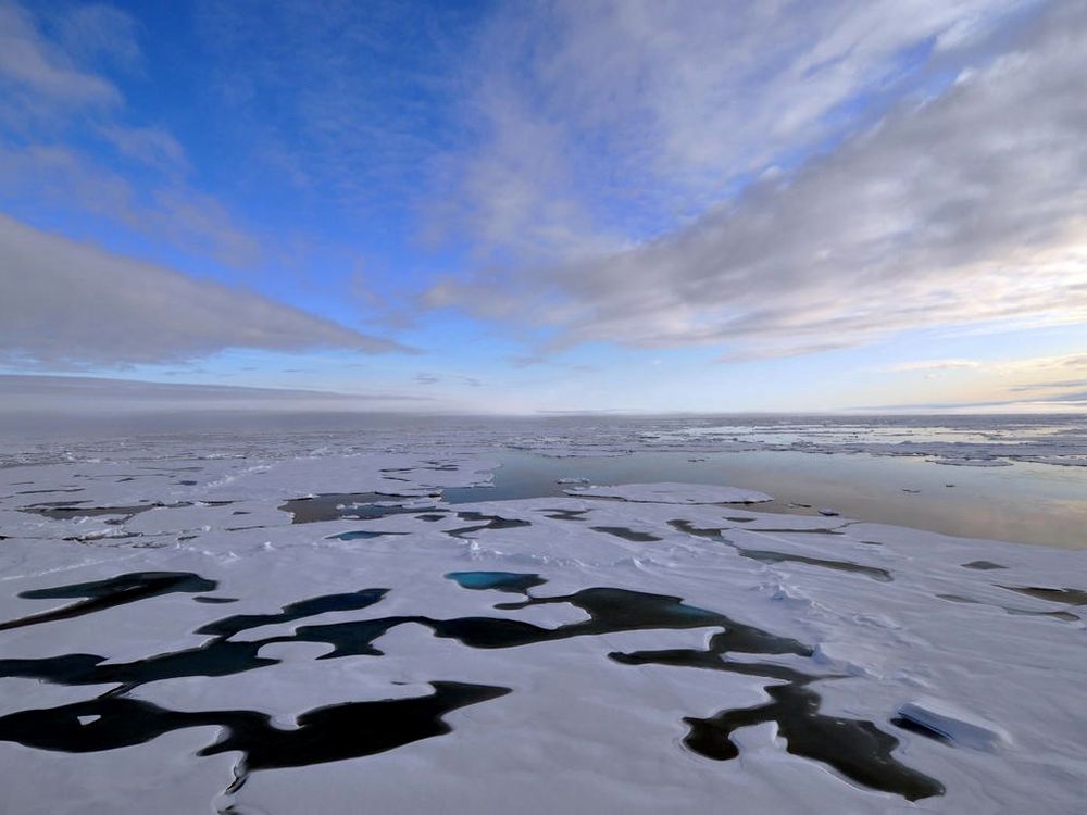 While this year’s Arctic sea ice extended further than last year’s, there still wasn’t as much of it as there was only two decades ago. Thinner and younger sea ice in winter and less ice in the summer are two of the many elements of the Arctic’s new reality. (Credit: Patrick Kelley, U.S. Coast Guard. Public domain.)