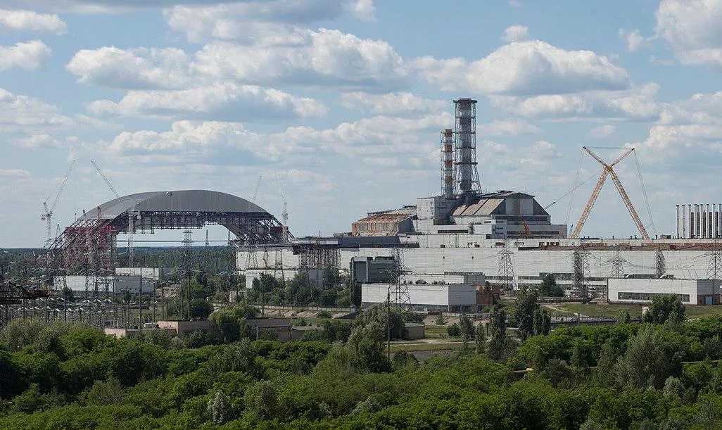 A photo of the Chernobyl Nuclear Power Plant in Ukraine taken in2013