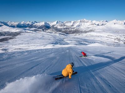 Banff Sunshine has pioneered snow farming, which involves setting up miles of fencing across its highest terrain to capture large amounts of wind-blown, natural snow.