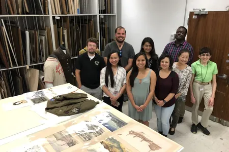 Through co-creation efforts with K-12 educators and Asian American community partners, the National Veterans Network, elementary and middle school educators, Asian Pacific American Center interns and National Museum of American History staff, learn more about the stories behind objects. (Smithsonian Asian Pacific American Center)
