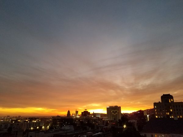 Sunset over Hollywood CA thumbnail