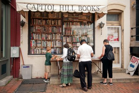 Capitol Hill Books is one of several independent bookstores  selling "mystery bags."