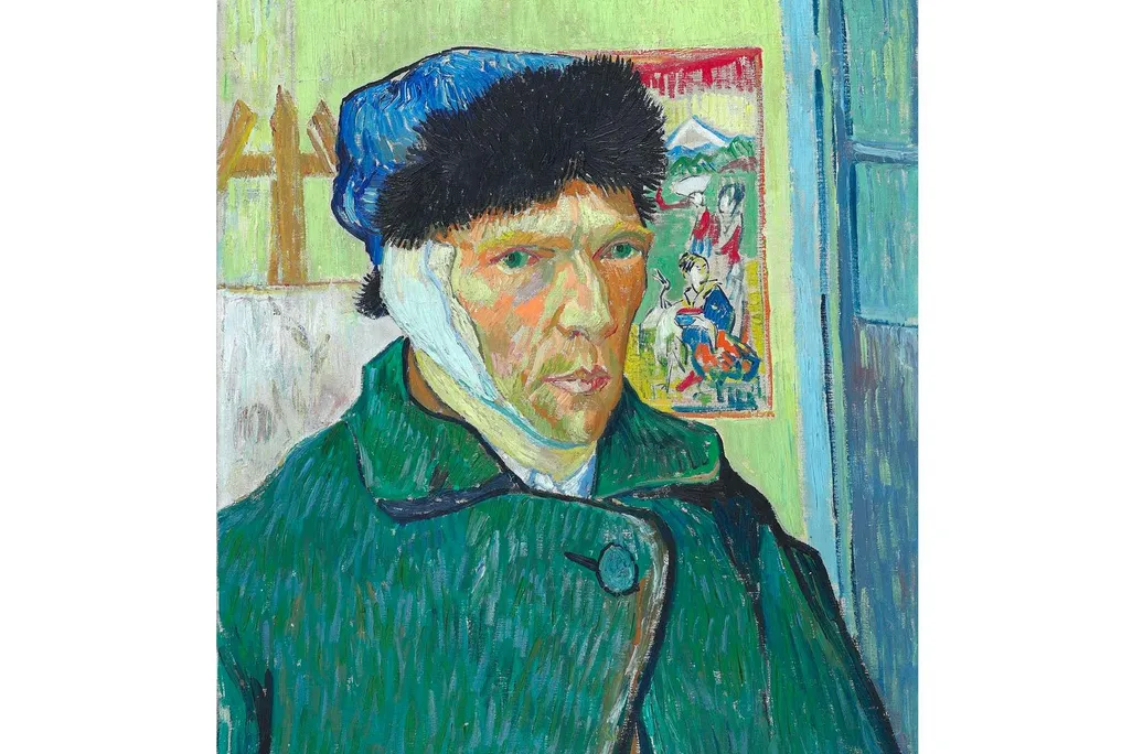 Vincent van Gogh with bandaged ear