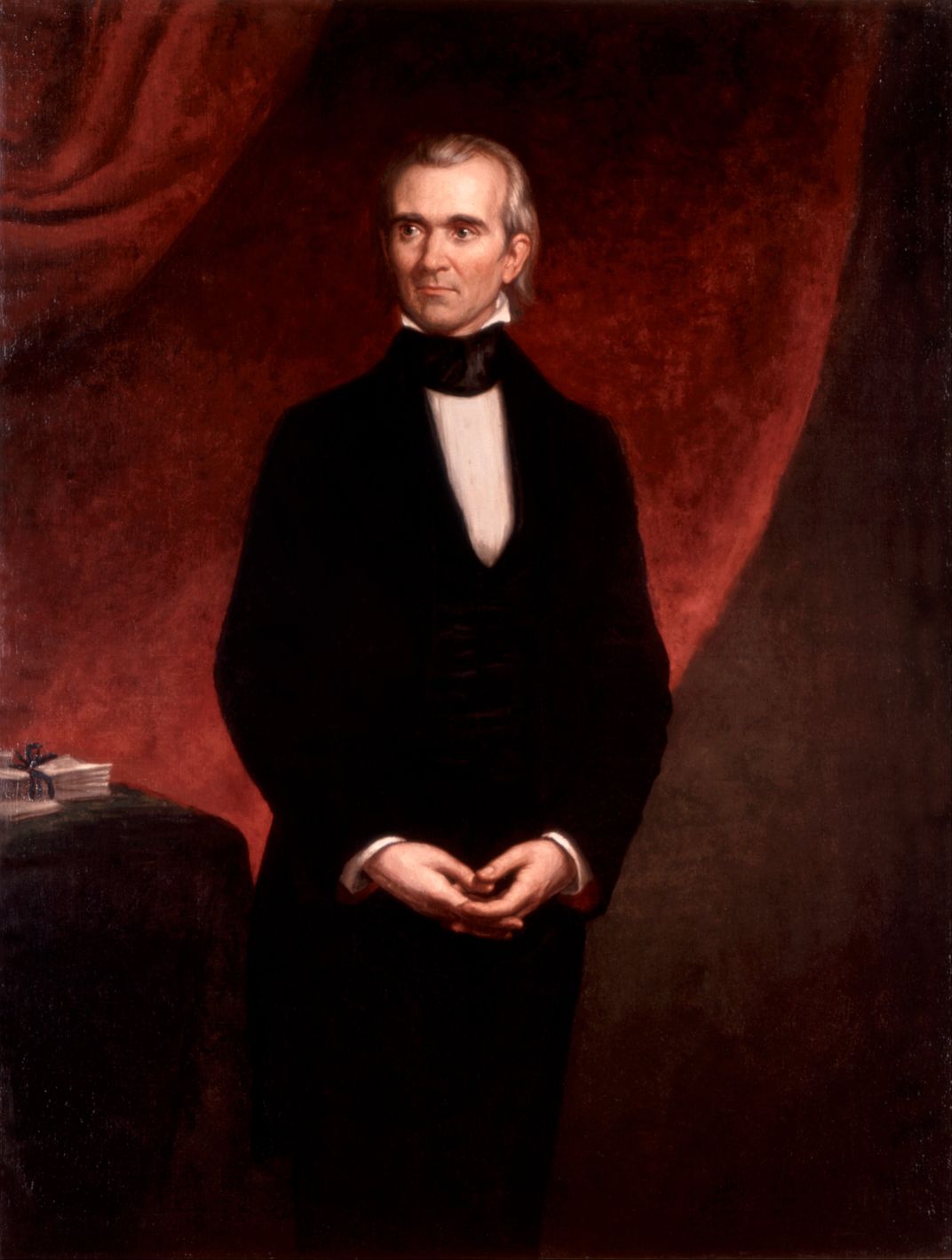 An 1858 portrait of James K. Polk