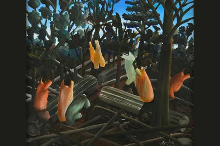 Samuel Ntiro's Chopping Wood (circa 1967) is one of 12 newly attributed African Modernist artworks set to go on view in Scotland next month.