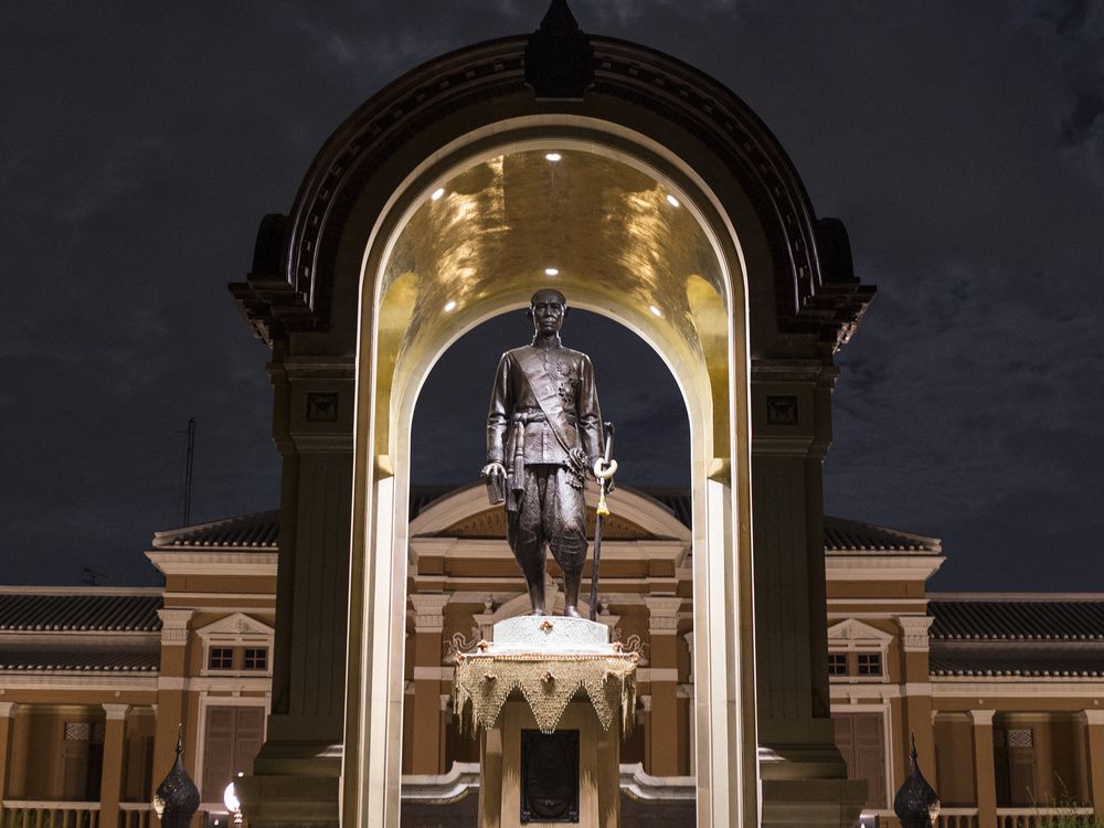 Statue of King Rama IV at night. | Smithsonian Photo Contest ...