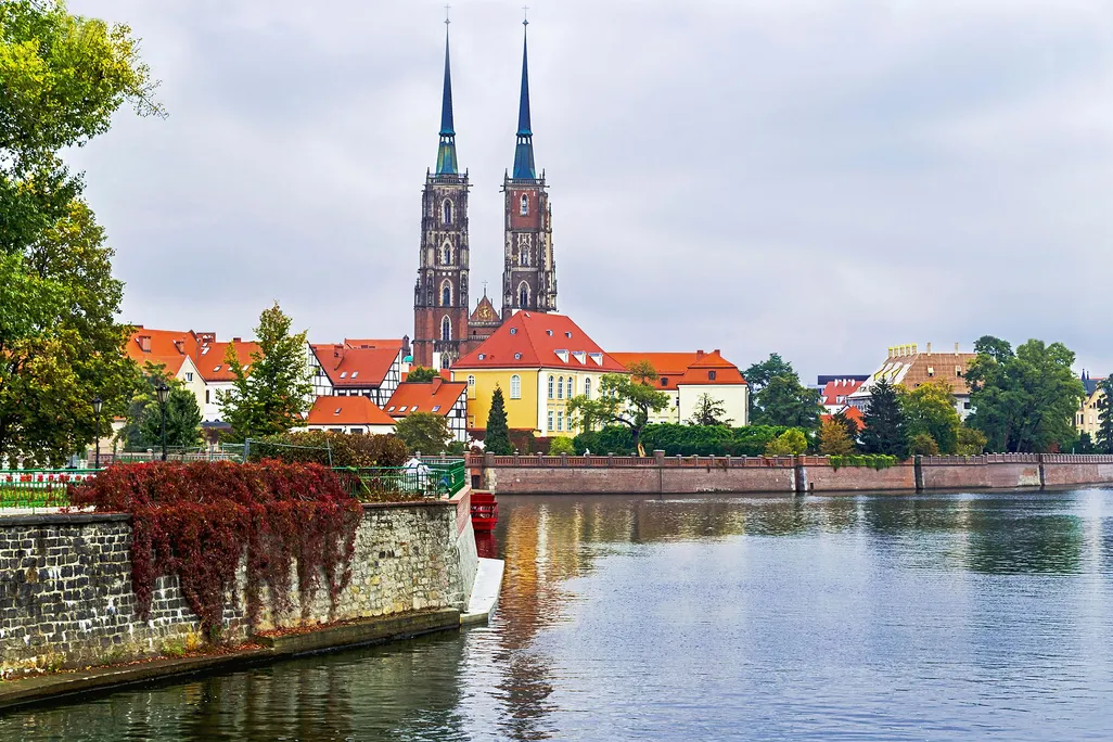 Cathedral of St. John on Tumski Island, Wroclaw, Poland.