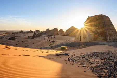 Meroe, 150 miles north of Khartoum, served as a necropolis for the kings and queens of Kush for close to 600 years.