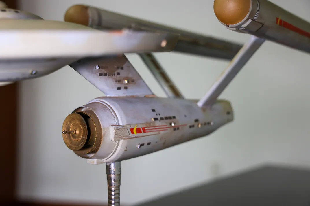 close up of the Enterprise