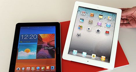 Apple accused Samsung of copying their tablet design.