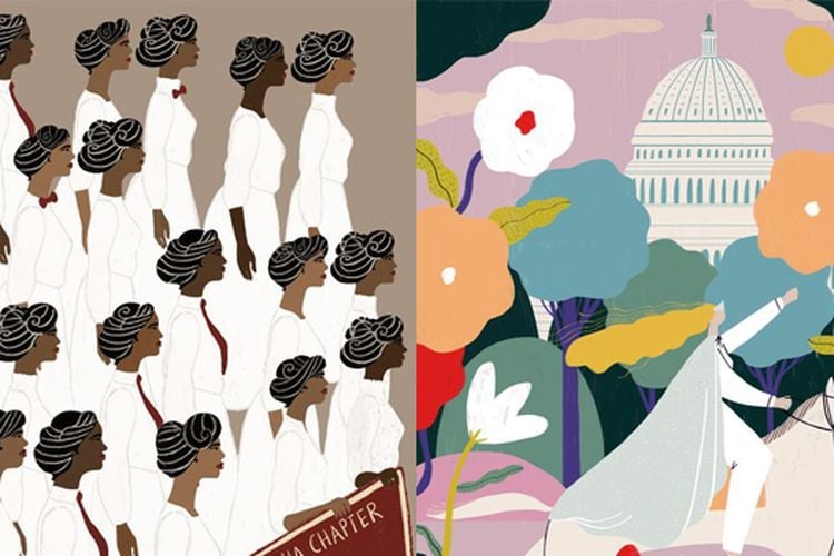 Delta Sigma Theta and Inez Milholland illustration