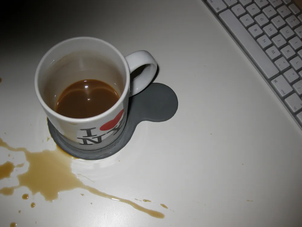 coffee spill