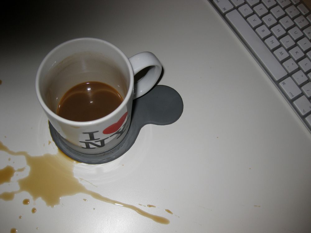 How Do You Keep a Mug from Spilling on Your Laptop? Physics!