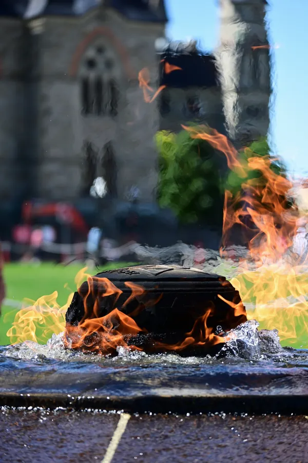 Centennial Flame on Parliament Hill in Ottawa, Canada thumbnail