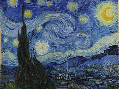 Artists like Van Gogh took full advantage of the new blue pigments invented in the 18th and 19th centuries, which some art scholars say revolutionized painting.