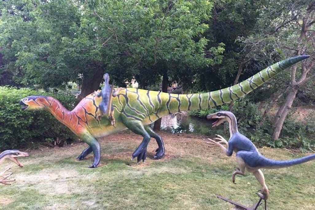 Statues at Ogden's George S. Eccles Dinosaur Park