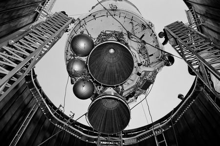 A Centaur upper stage like this one, photographed in 1964, was recently identified by a telescope that normally looks for asteroids.
