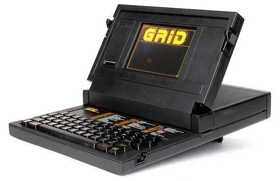 The first laptop, GRiD Compass, designed by Bill Moggridge and released in 1982