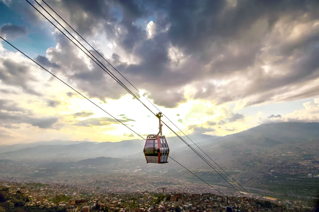 Metrocable in Medellin, Colombia