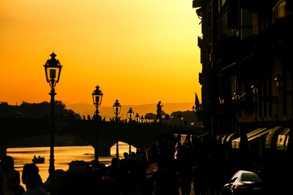 Sunset Along the Arno River thumbnail