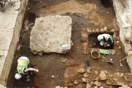 A stone-lined latrine was one of the few surviving remnants of a medieval hall in Oxford's Jewish quarter.