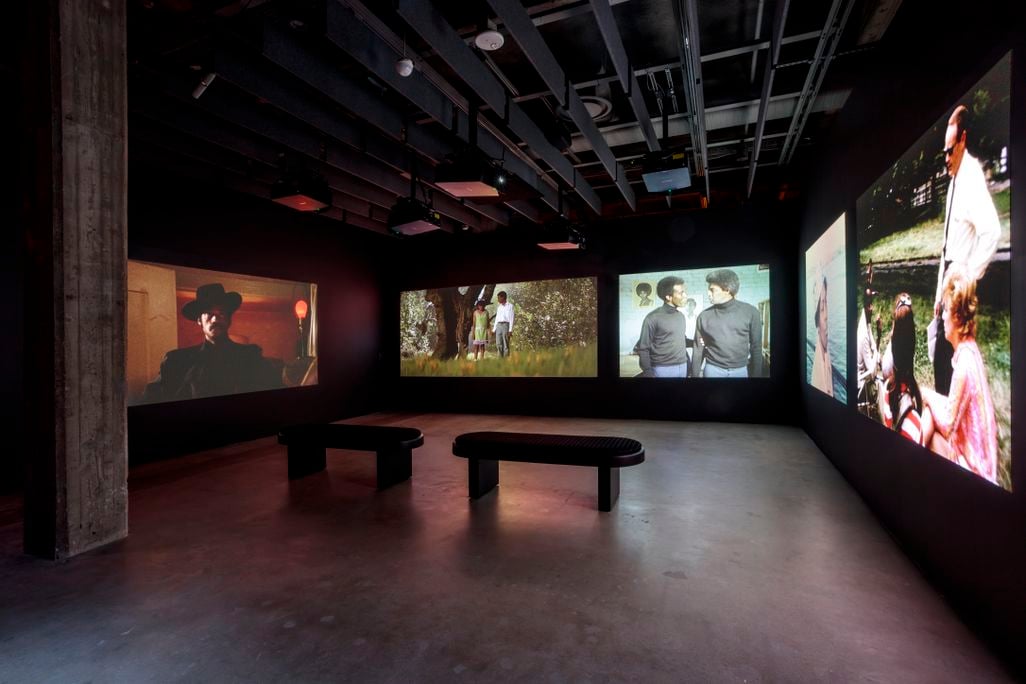 A screening room at the Academy Museum showcases a variety of films