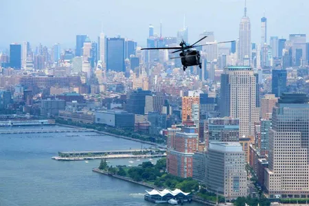 Helicopter pilots flying over cities have to be extra cautious, as the pilot of this UH-60 (photographed over New York in 2014) undoubtedly was.