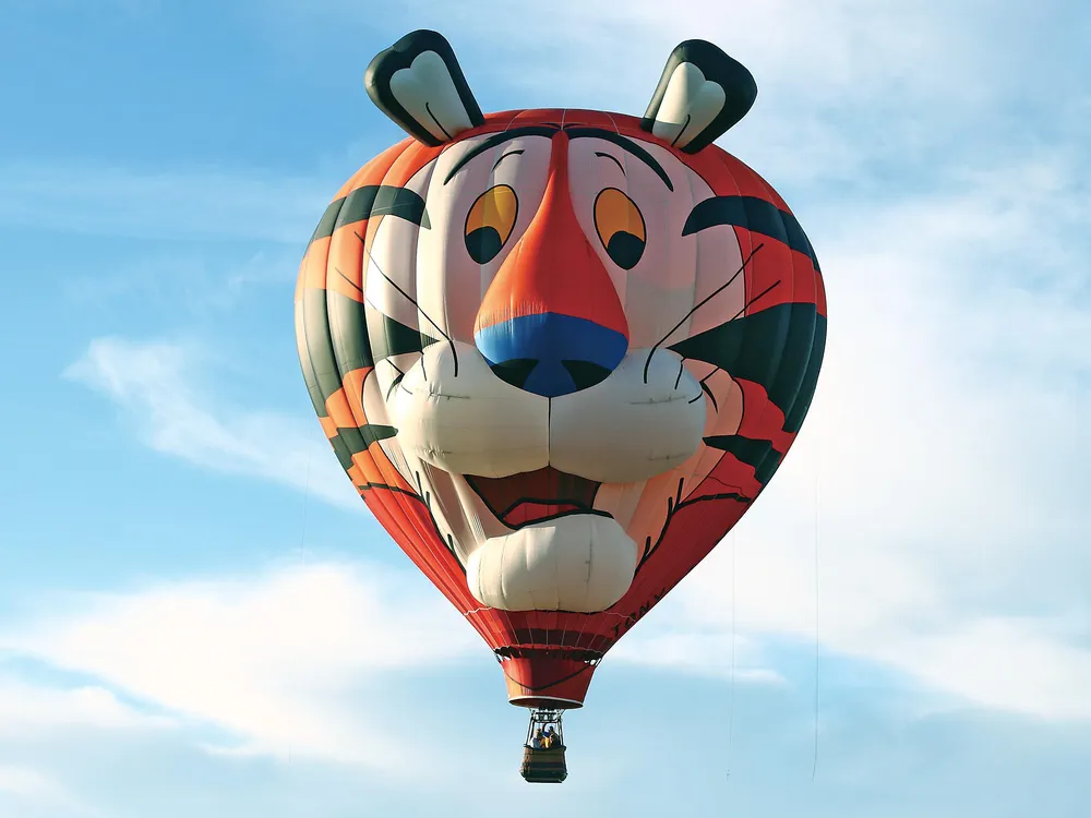 Tony the Tiger hot air balloon