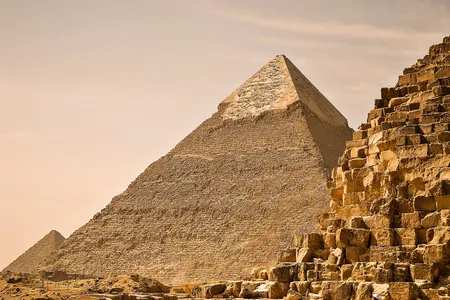 The Pyramid of Khafre is the second-largest pyramid in Egypt.