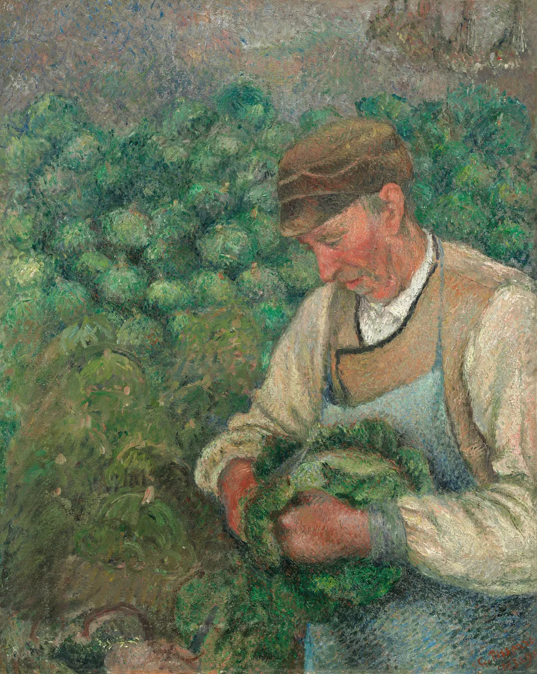 Camille Pissarro, The Gardener - Old Peasant with Cabbage, 1883–95.