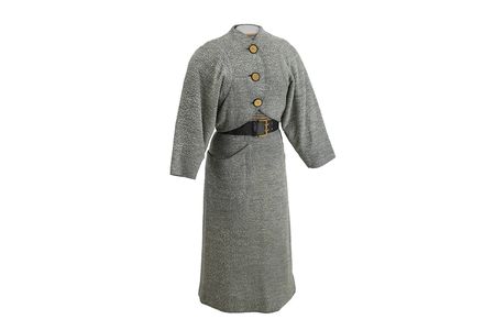 The washable knitwear c. 1950s suit by Claire McCardell resides in the collections of the National Museum of American History.