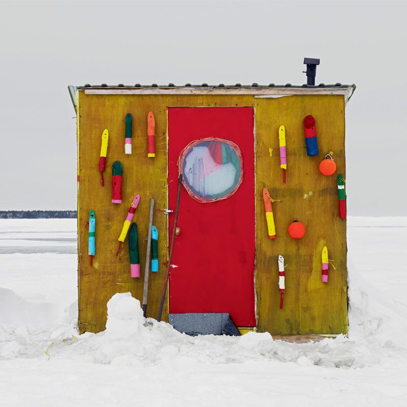 Ice Fishing Houses Photograph by Stephanie Hanson - Pixels