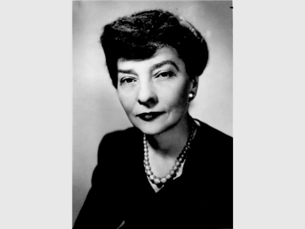 Black and white photo of Elizebeth Smith Friedman from the chest up.