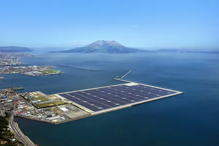 Kagoshima Nanatsujima Mega Solar Power Plant.