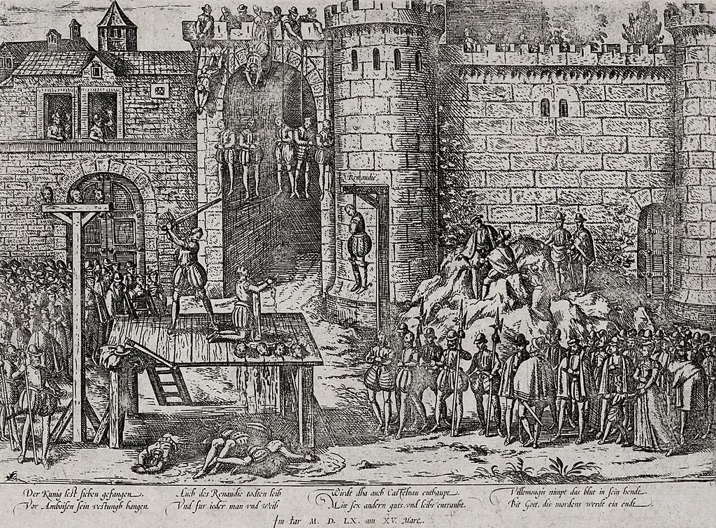 Execution of Protestants involved in the 1560 Amboise conspiracy